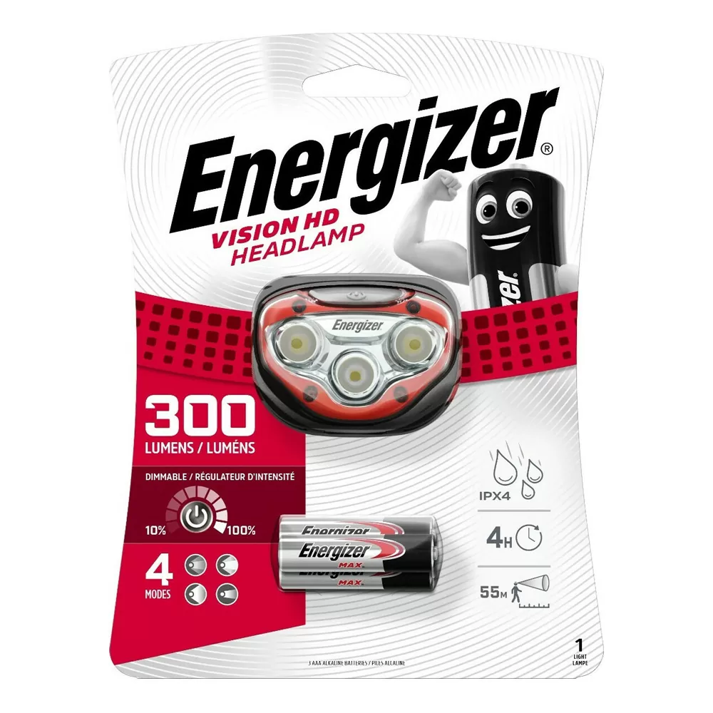 ENERGIZER ΦΑΚΟΣ ΚΕΦΑΛΗΣ ΜΠΑΤΑΡΙΑΣ SIZE R03/AAA X 3 ΑΔΙΑΒΡΟΧΟΣ IPX4 5 ΛΕΙΤΟΥΡΓΙΕΣ ΡΥΘΜΙΣΗΣ ΦΩΤΟΣ  ΜΕ 300 LUMENS ΜΑΥΡΟΣ - Image 5