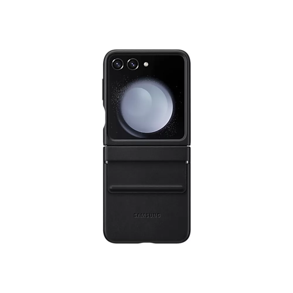 ΘΗΚΗ SAMSUNG Z FLIP 5 5G F731 LEATHER COVER EF-VF731PBEGWW BLACK PACKING OR - Image 2
