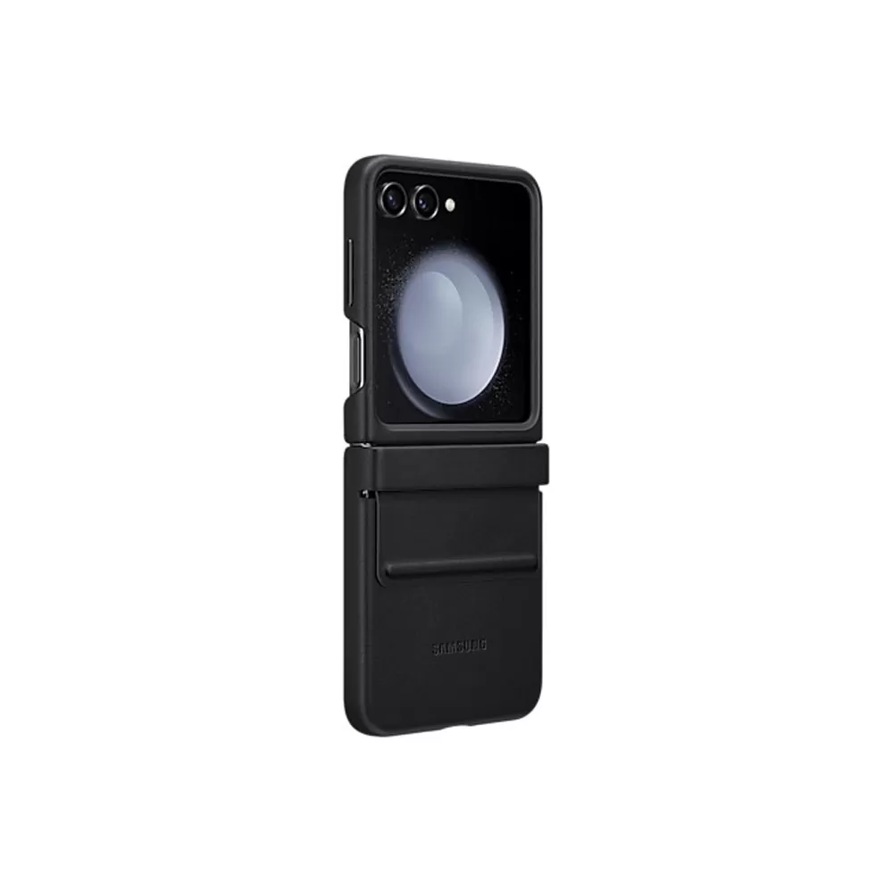 ΘΗΚΗ SAMSUNG Z FLIP 5 5G F731 LEATHER COVER EF-VF731PBEGWW BLACK PACKING OR - Image 3