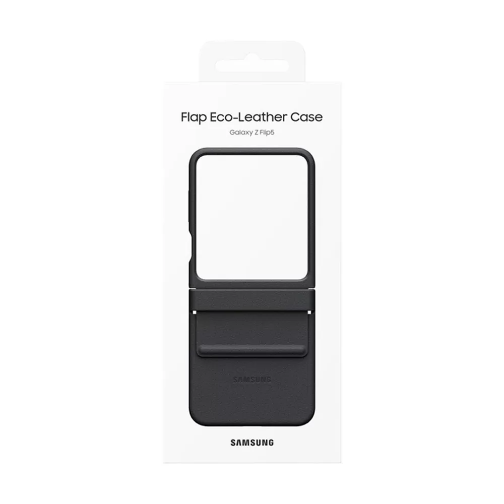 ΘΗΚΗ SAMSUNG Z FLIP 5 5G F731 LEATHER COVER EF-VF731PBEGWW BLACK PACKING OR - Image 5