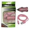 VOLTE-TEL MICRO USB(ΦΟΡΤΙΣΗΣ-DATA VCD01+ΦΟΡΤΙΣΤΗΣ ΑΥΤΟΚΙΝΗΤΟΥ VCU09 1200mA 6W) PINK