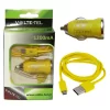 VOLTE-TEL MICRO USB(ΦΟΡΤΙΣΗΣ-DATA VCD01+ΦΟΡΤΙΣΤΗΣ ΑΥΤΟΚΙΝΗΤΟΥ VCU09 1200mA 6W) YELLOW