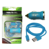 VOLTE-TEL MICRO USB(ΦΟΡΤΙΣΗΣ-DATA VCD01+ΦΟΡΤΙΣΤΗΣ ΑΥΤΟΚΙΝΗΤΟΥ VCU09 1200mA 6W) BLUE
