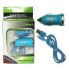 VOLTE-TEL LIGHTNING USB(ΦΟΡΤΙΣΗΣ-DATA VCD01+ΦΟΡΤΙΣΤΗΣ ΑΥΤΟΚΙΝΗΤΟΥ VCU09 1200mA 6W)BLUE