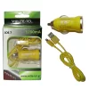 VOLTE-TEL LIGHTNING USB(ΦΟΡΤΙΣΗΣ-DATA VCD01+ΦΟΡΤΙΣΤΗΣ ΑΥΤΟΚΙΝΗΤΟΥ VCU09 1200mA 6W)YELLOW iOS7