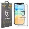 IDOL 1991 TITANIUM TEMPERED GLASS IPHONE 11/XR 6.1in 9H 0.25mm  SEMI CURVED FULL GLUE BLACK