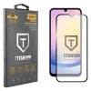 IDOL 1991 TITANIUM TEMPERED GLASS SAMSUNG A25 A256 6.5in 9H 0.25mm  SEMI CURVED FULL GLUE BLACK