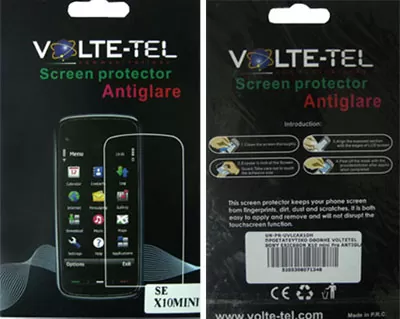 VOLTE-TEL SCREEN PROTECTOR SONY ERICSSON mini X10 2.55in ANTIGLARE