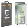 IDOL 1991 TITANIUM TEMPERED GLASS SAMSUNG S24 5G 6.2in 9H 0.2mm  SEMI CURVED FINGER UNLOCK FULL GLUE ULTRA THIN BLACK