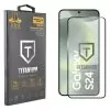 IDOL 1991 TITANIUM TEMPERED GLASS SAMSUNG S24 5G 6.2in 9H 0.2mm SEMI CURVED FINGER UNLOCK FULL GLUE ULTRA THIN BLACK
