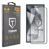 IDOL 1991 TITANIUM TEMPERED GLASS SAMSUNG S24 ULTRA 5G 6.8in 9H 0.2mm  SEMI CURVED FINGER UNLOCK FULL GLUE ULTRA THIN BLACK