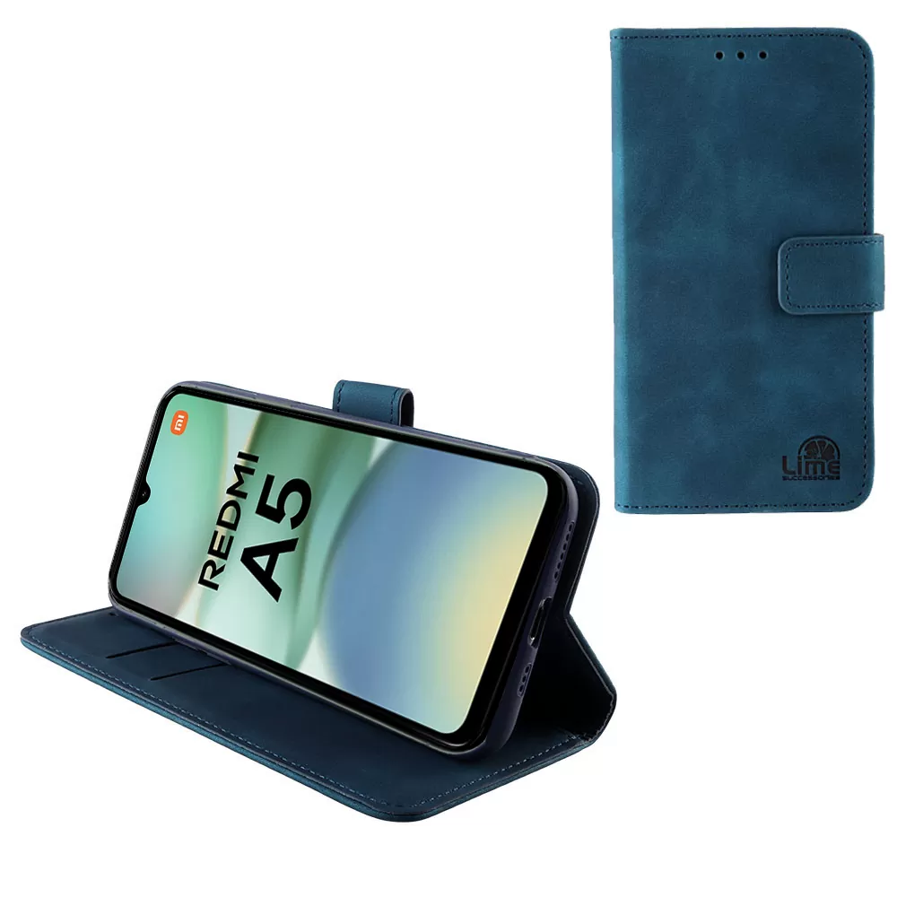 LIME ESSENTIAL ΘΗΚΗ XIAOMI REDMI A5 4G 6.88in  MAGNET BOOK STAND CLIP DARK BLUE