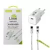 LIME TYPE C MINI GAN PD 3.0 SUPER FAST TRAVEL LGC25W 5V 4.0A/ 9V 2.77A 25W+ BRAIDED ΦΟΡΤΙΣΗΣ-DATA LBCC01 TYPE C TO TYPE C 68W