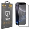IDOL 1991 TITANIUM TEMPERED GLASS IPHONE 16 PRO MAX 6.9in 9H 0.25mm  SEMI CURVED FULL GLUE BLACK