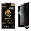 IDOL 1991 PRIVACY ANTISPY TEMPERED GLASS SAMSUNG S22 ULTRA 5G S908 6.8in 9H 0.25mm 3D SEMI CURVED EDGE GLUE BLACK