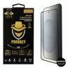 IDOL 1991 PRIVACY ANTISPY TEMPERED GLASS SAMSUNG S25 PLUS 5G 6.7in 9H 0.2mm 3D SEMI CURVED EDGE GLUE FINGER UNLOCK BLACK