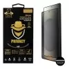 IDOL 1991 PRIVACY ANTISPY TEMPERED GLASS SAMSUNG S25 ULTRA 5G 6.9in 9H 0.2mm 3D SEMI CURVED EDGE GLUE FINGER UNLOCK BLACK
