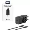 TRAVEL MOTOROLA PG38C06281 TYPE C 5V 5A/9V 4A/11V 6.5A/20V 3.4A 68W FAST CHARGE+USB DATA TYPE C TO TYPE C 6.5A BLACK PACKING OR