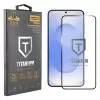 IDOL 1991 TITANIUM TEMPERED GLASS SAMSUNG S25 PLUS 5G 6.7in 9H 0.2mm  SEMI CURVED FINGER UNLOCK FULL GLUE ULTRA THIN BLACK