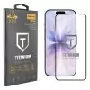 IDOL 1991 TITANIUM TEMPERED GLASS IPHONE 17 6.3in 9H 0.25mm  SEMI CURVED FULL GLUE BLACK