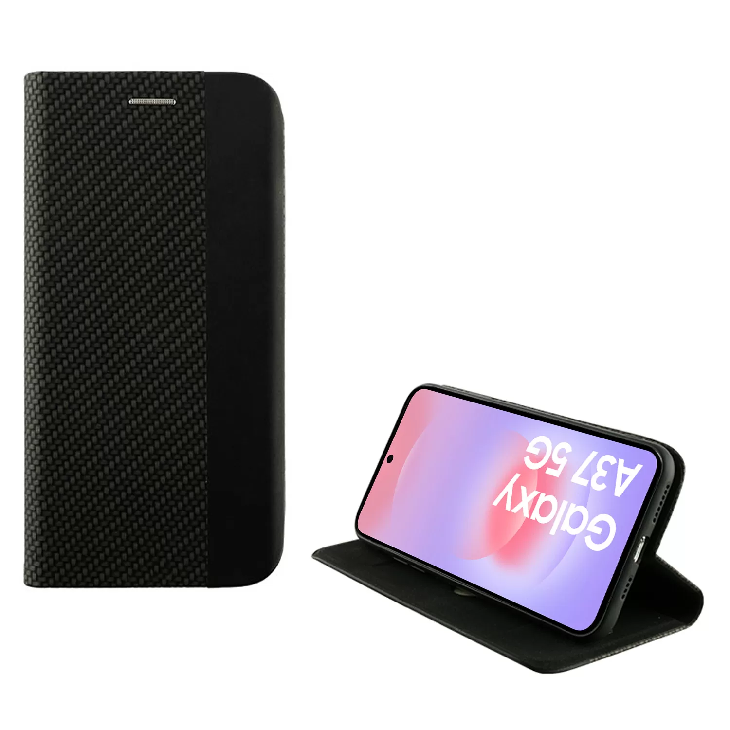 IDOL 1991 ELITE ΘΗΚΗ SAMSUNG A37 5G A376 6.7in  ANTI-RFID BOOK STAND BLACK