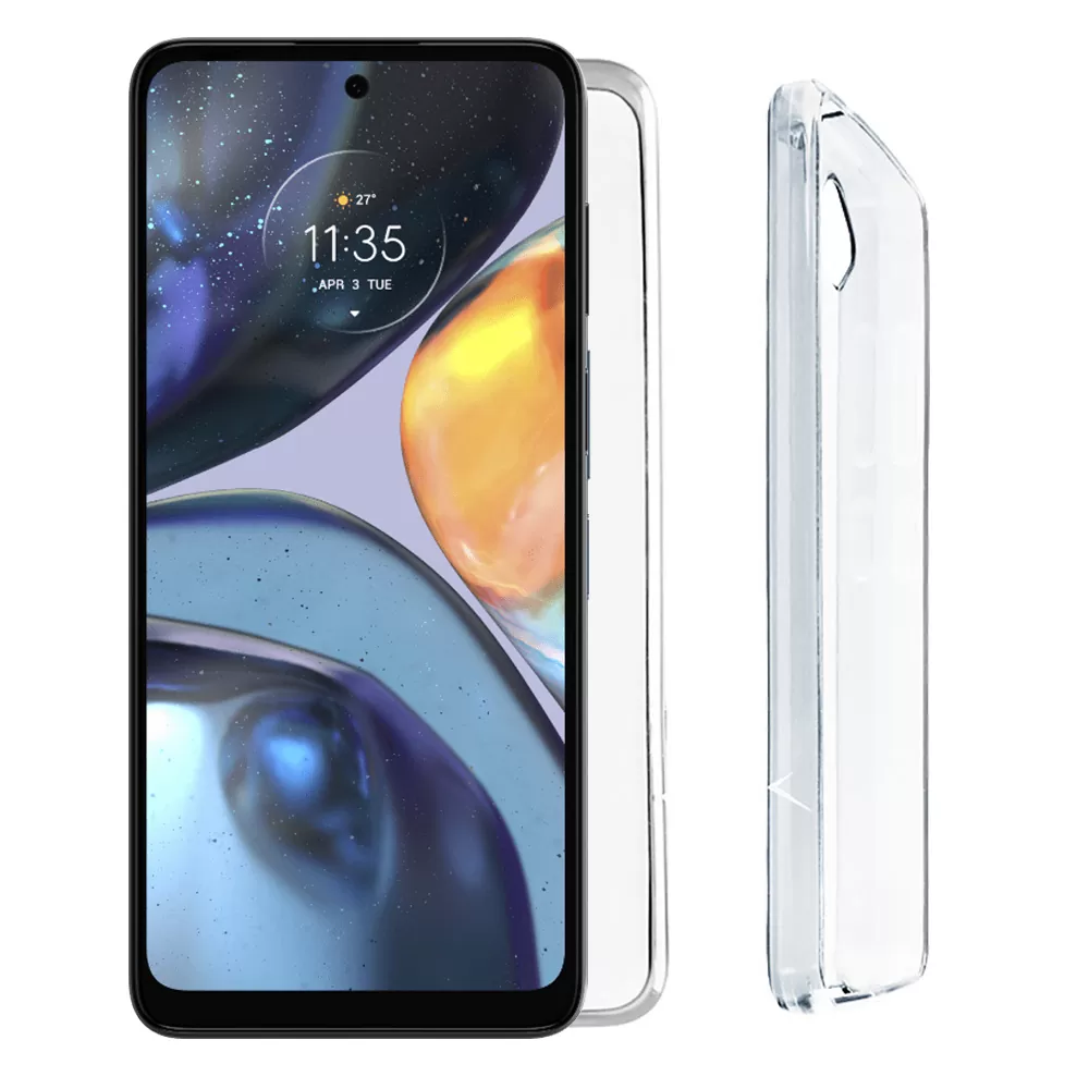 VOLTE-TEL SLIMCOLOR AIR TPU ΘΗΚΗ MOTOROLA MOTO G22 6.5in CAMERA GUARD ΔΙΑΦΑΝΗ