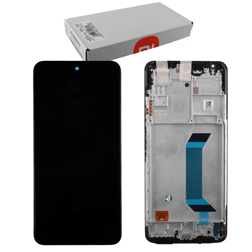 XIAOMI REDMI NOTE 12 5G/POCO X5 5G ΟΘΟΝΗ IPS + TOUCH SCREEN + LENS + FRAME 560001M17P00 BLACK ORIGINAL SERVICE PACK