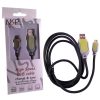 NSP MICRO USB FAST CARBON USB 2.1A ΦΟΡΤΙΣΤΗΣ-DATA GOLD CONT 1.5m