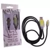 NSP MICRO USB FAST CARBON USB 2.1A ΦΟΡΤΙΣΤΗΣ-DATA GOLD CONT 1.5m