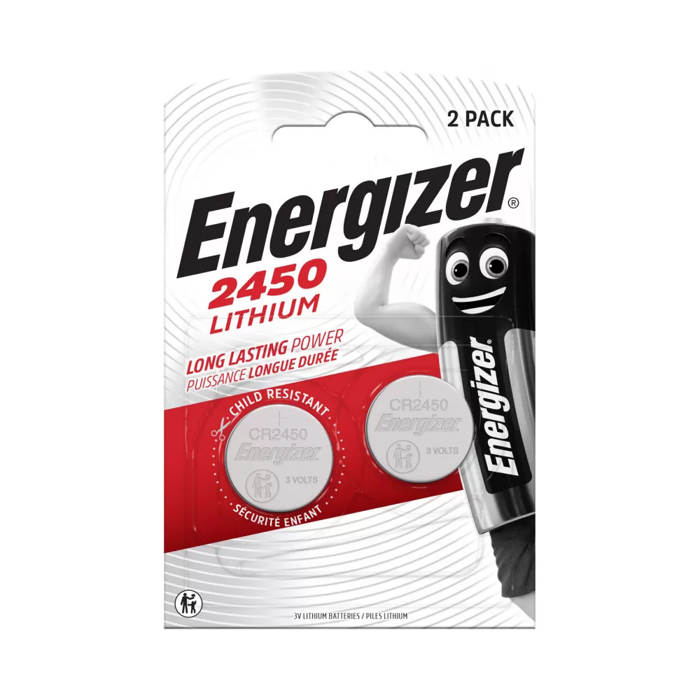 ENERGIZER ΜΠΑΤΑΡΙΕΣ ΝΟΜΙΣΜΑΤΟΣ ΛΙΘΙΟΥ CR2450 3V Li-ion  1 ΤΕΜ. 2/BLISTER