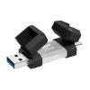 SILICON POWER USB-C FLASH DRIVE 256GB 200MB/s USB-A 3.2+OTG C51 SP256GBUC3C51V1S