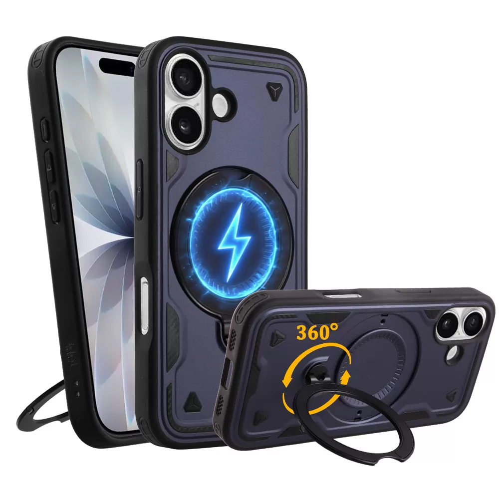 IDOL 1991 ARMOR TPU ΘΗΚΗ IPHONE 17 6.3in HYPER MAGSAFE STAND CAMERA GUARD BLUE