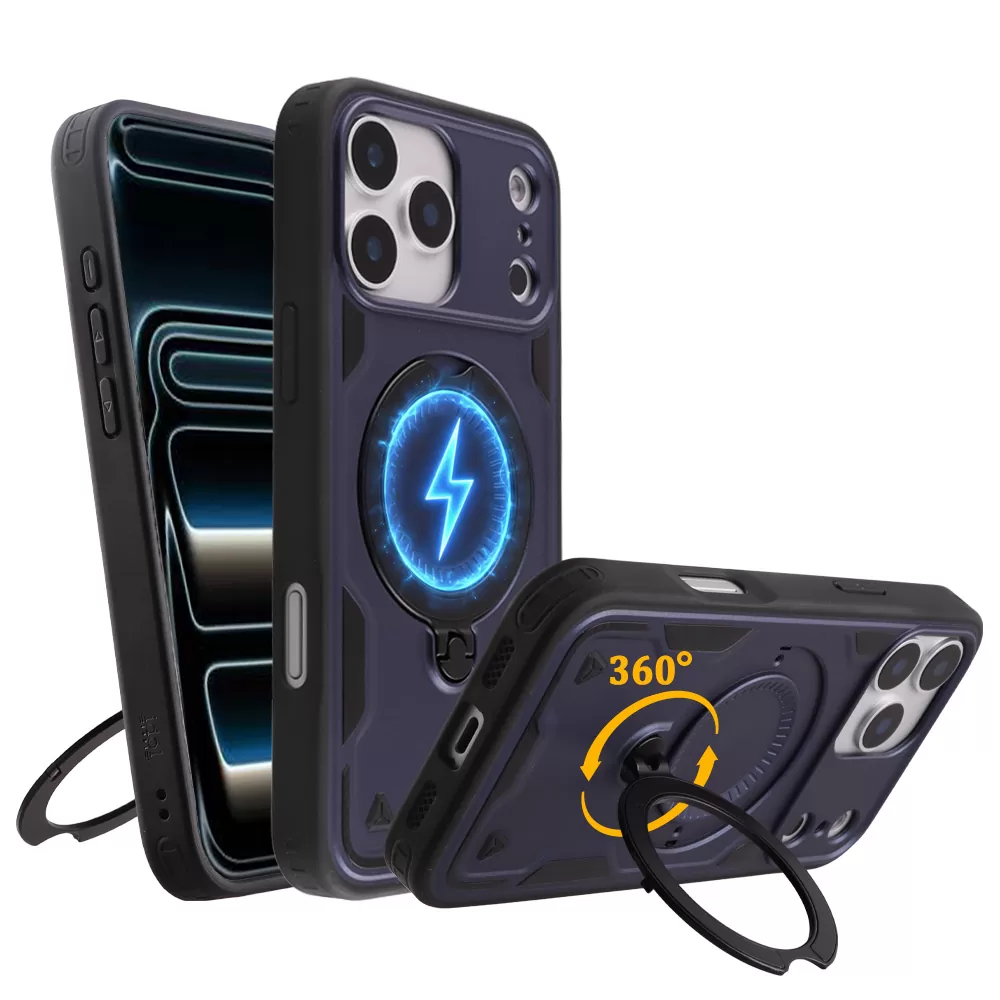 IDOL 1991 ARMOR TPU ΘΗΚΗ IPHONE 17 PRO 6.3in HYPER MAGSAFE STAND CAMERA GUARD BLUE