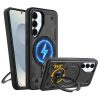 IDOL 1991 ARMOR TPU ΘΗΚΗ SAMSUNG S25 5G S931 6.2in HYPER MAGSAFE STAND CAMERA GUARD BLACK