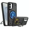 IDOL 1991 ARMOR TPU ΘΗΚΗ SAMSUNG S25 5G S931 6.2in HYPER MAGSAFE STAND CAMERA GUARD BLACK