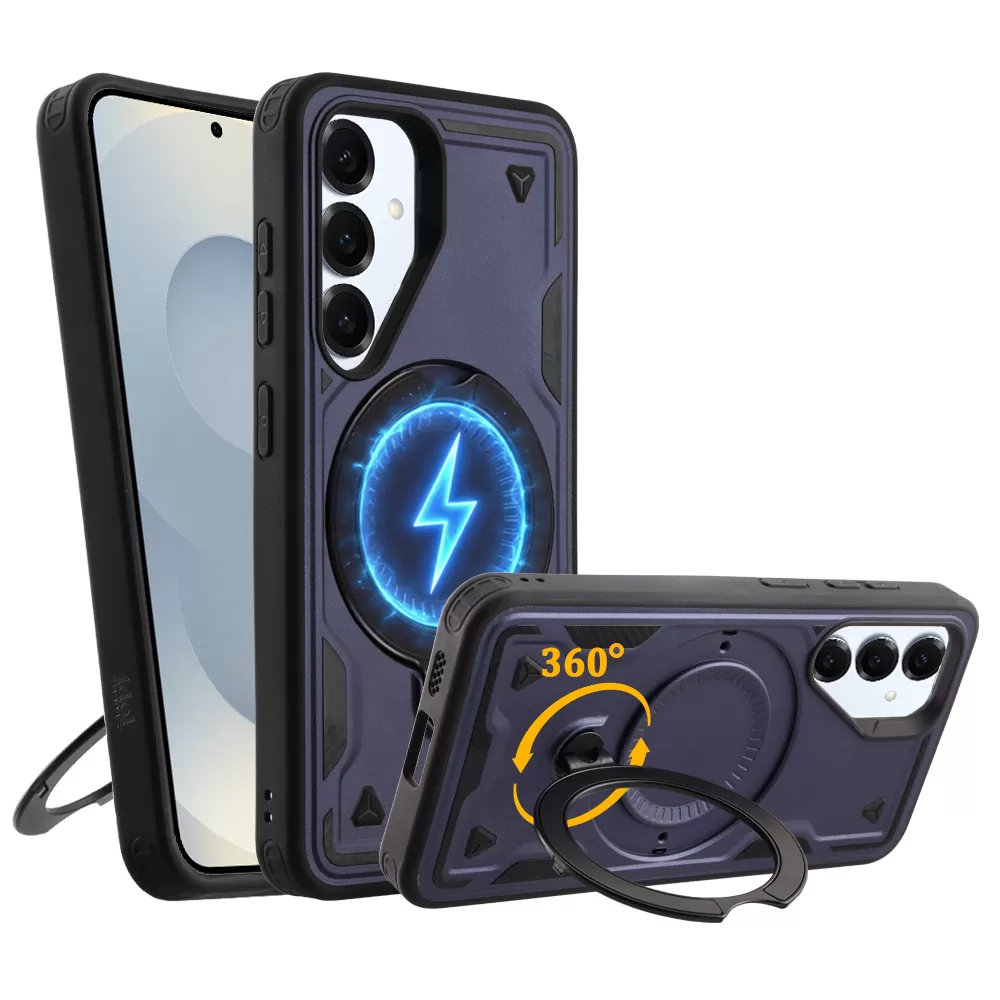 IDOL 1991 ARMOR TPU ΘΗΚΗ SAMSUNG S25 5G S931 6.2in HYPER MAGSAFE STAND CAMERA GUARD BLUE