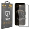 IDOL 1991 TITANIUM TEMPERED GLASS IPHONE 12 PRO MAX 6.7in 9H 0.25mm  SEMI CURVED FULL GLUE BLACK