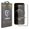 IDOL 1991 TITANIUM TEMPERED GLASS IPHONE 12 PRO MAX 6.7in 9H 0.25mm  SEMI CURVED FULL GLUE BLACK