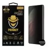 IDOL 1991 PRIVACY ANTISPY TEMPERED GLASS SAMSUNG S21 ULTRA 5G G998 6.8in 9H 0.25mm 3D SEMI CURVED EDGE GLUE BLACK