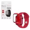 VOLTE-TEL PC EDGE COVER TEMPERED GLASS APPLE WATCH 44mm 1.78in 9H 0.30mm WITH KEY 3D FULL GLUE FULL COVER RED