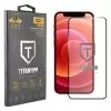 IDOL 1991 TITANIUM TEMPERED GLASS IPHONE 12 MINI 5.4in 9H 0.25mm  SEMI CURVED FULL GLUE BLACK