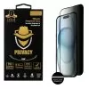 IDOL 1991 PRIVACY ANTISPY TEMPERED GLASS IPHONE 15 6.1in 9H 0.25mm SEMI CURVED FULL GLUE BLACK