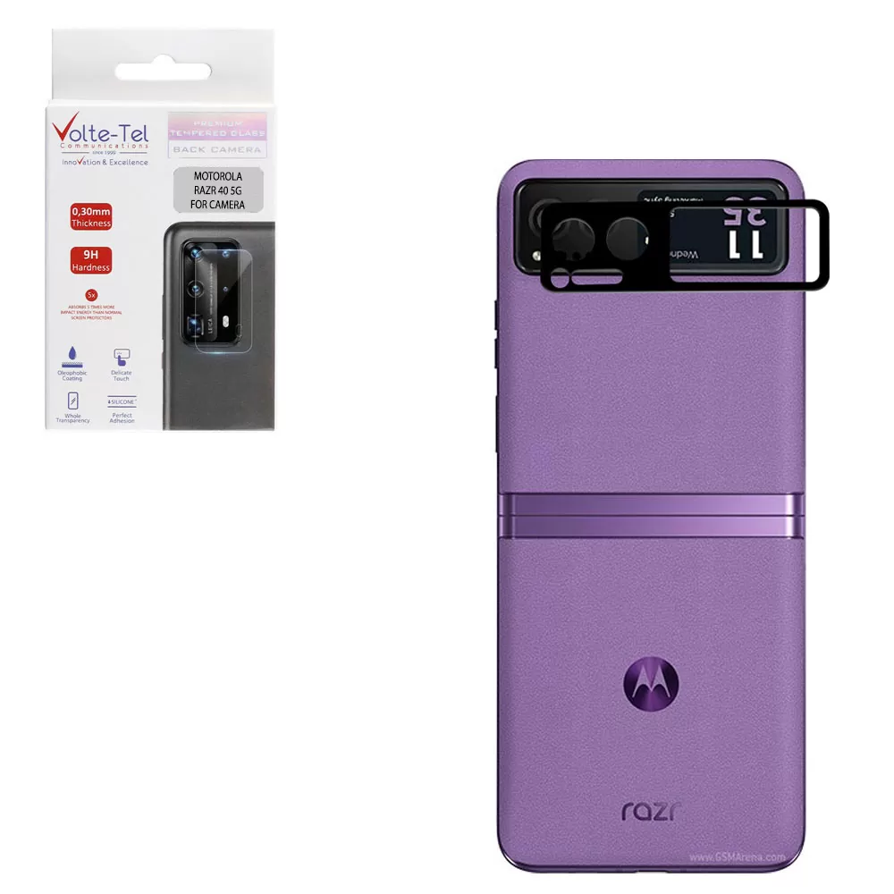 VOLTE-TEL CAMERA GLASS MOTOROLA RAZR 40 5G 6.9in 9H 0.30mm BLACK