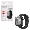 VOLTE-TEL PC EDGE COVER TEMPERED GLASS APPLE WATCH 10/ WATCH 11 46mm 1.96in 9H 0.30mm WITH KEY 3D FULL GLUE FULL COVER BLACK