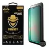 IDOL 1991 PRIVACY ANTISPY TEMPERED GLASS SAMSUNG A26 5G A266 6.7in 9H 0.25mm SEMI CURVED FULL GLUE BLACK