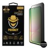 IDOL 1991 PRIVACY ANTISPY TEMPERED GLASS SAMSUNG A56 5G A566 6.7in 9H 0.25mm SEMI CURVED FULL GLUE BLACK