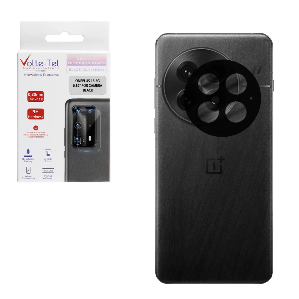 VOLTE-TEL CAMERA GLASS ONEPLUS 13 5G 6.82in 9H 0.25mm 3D CURVED BLACK