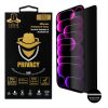 IDOL 1991 PRIVACY ANTISPY TEMPERED GLASS IPHONE 17 PRO MAX 6.9in 9H 0.25mm SEMI CURVED FULL GLUE BLACK