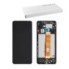 SAMSUNG A12 A125 ΟΘΟΝΗ PLS +TOUCH SCREEN + LENS + FRAME GH82-24490A BLACK ORIGINAL SERVICE PACK