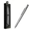 NSP ΣΤΥΛΟ 7 IN 1 METALLIC MULTI-TOOL PEN SILVER (WITH RED INK)